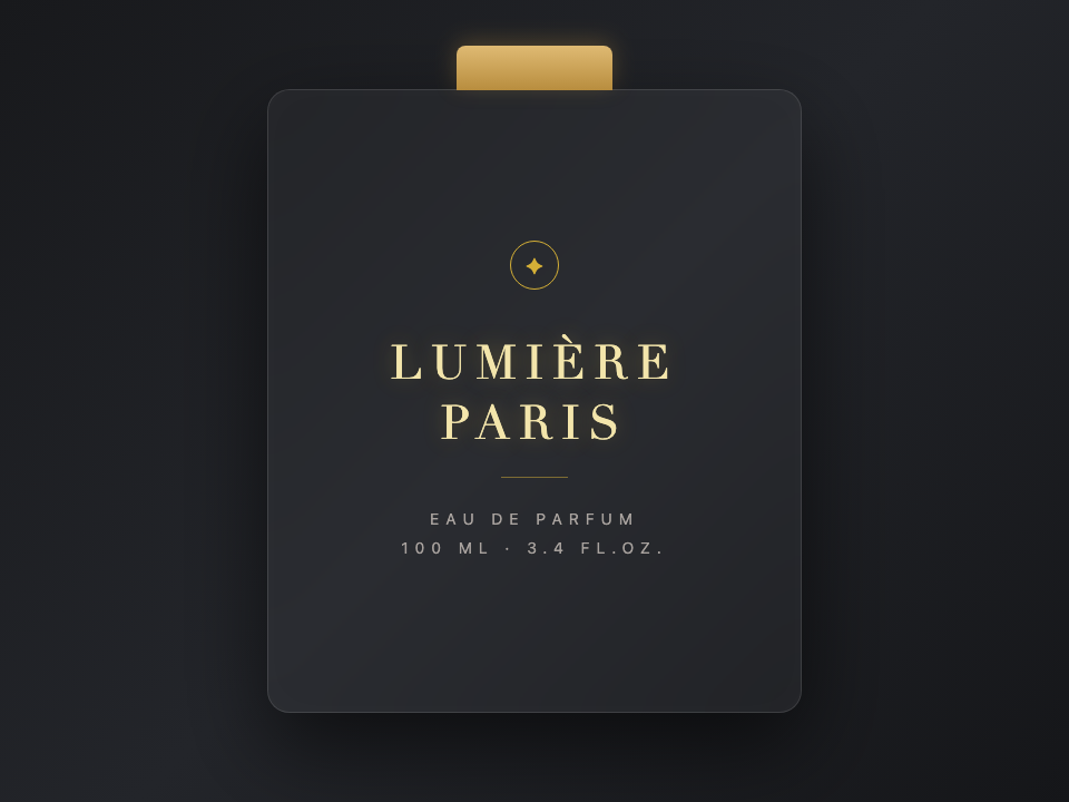 Luxury Fragrance & Cosmetic Packaging Design — Before