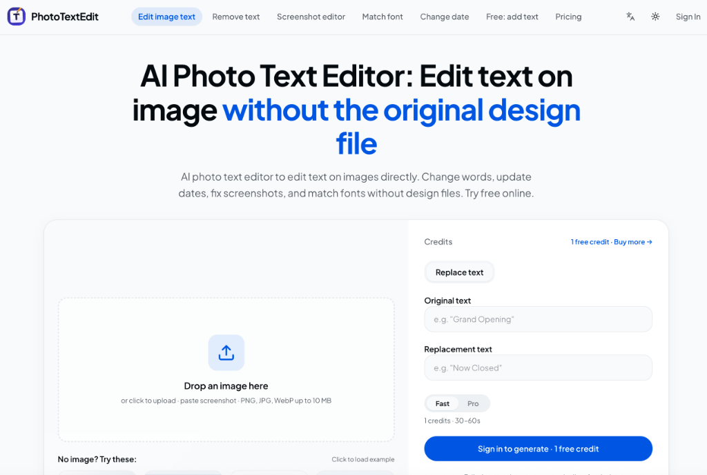 PhotoTextEdit screenshot